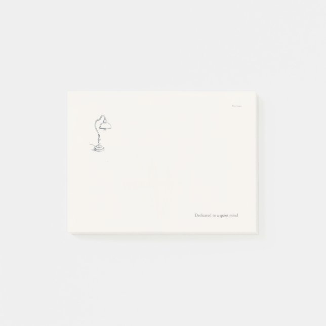 Introvert Quiet Solitude Minimalist Post-it Notes (Front)