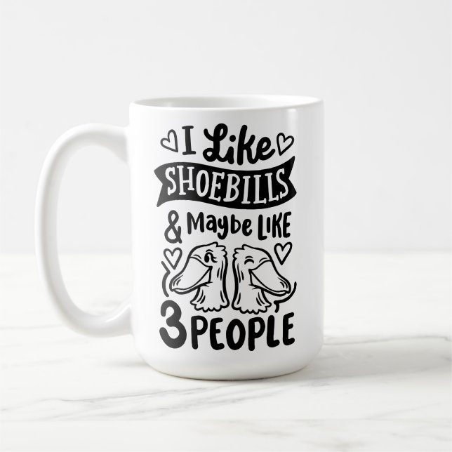 Introvert Shoebill Coffee Mug (Left)