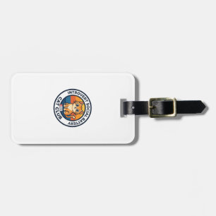 Introvert Social Battery Cat Cute Kitty Design - I Luggage Tag