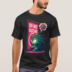 Introvert Social Media Avoidance Hedgehog T-Shirt