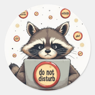 Introvert Social Media Avoidance Humor Sticker Do 