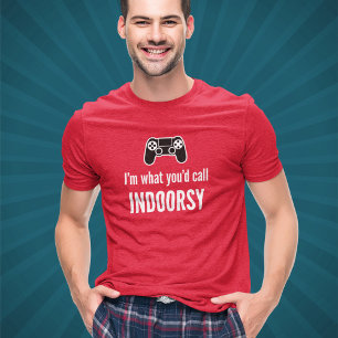Introvert Video Gaming Humour - Customisable Gamer T-Shirt