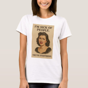 Introvert vintage illustration  T-Shirt