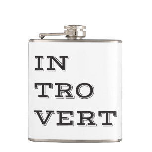 Introvert Wrapped Vinyl Flask