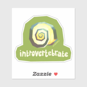 Introvertebrate snail - medium sticker