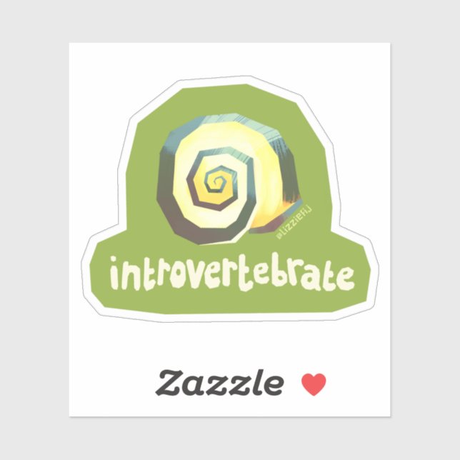 Introvertebrate snail - small sticker (Sheet)