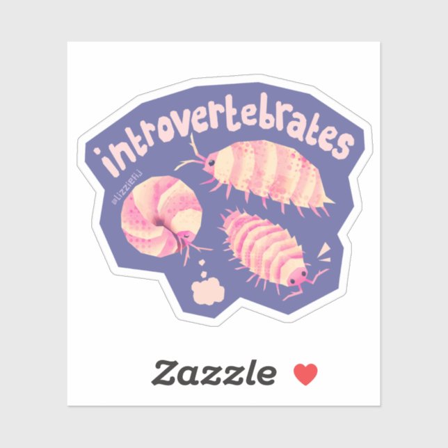 Introvertebrates isopods - small sticker  (Sheet)