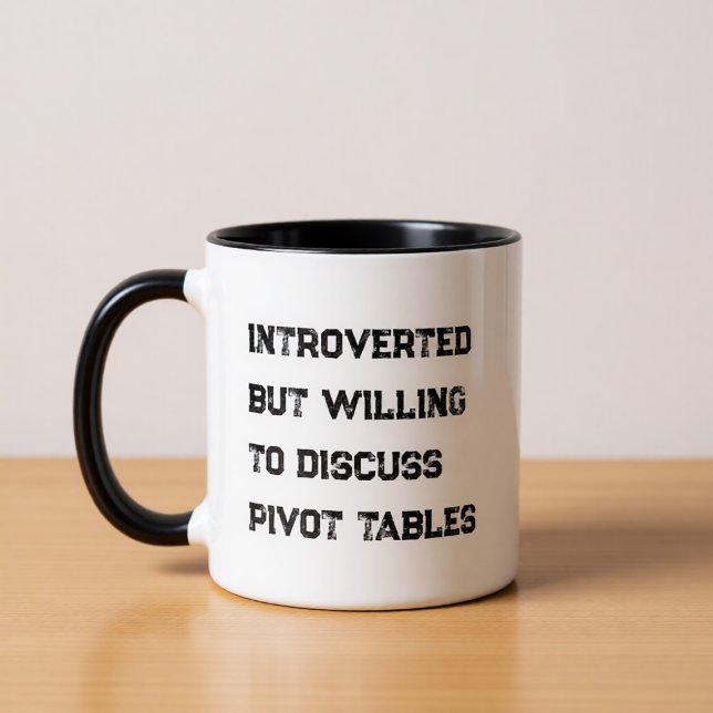 Introverted Accountant Funny Quote Coffee Mug (Creator Uploaded)