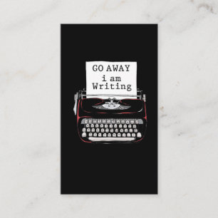 Introverted Book Writer Author Novelist Business Card