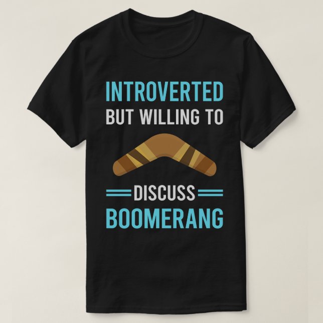 Introverted Boomerang T-Shirt (Design Front)