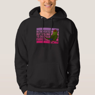 Introverted But Parrots Red crowned Kakariki Hoodie