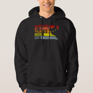 Introverted But Willing To Discuss Cats Cool Pet Hoodie