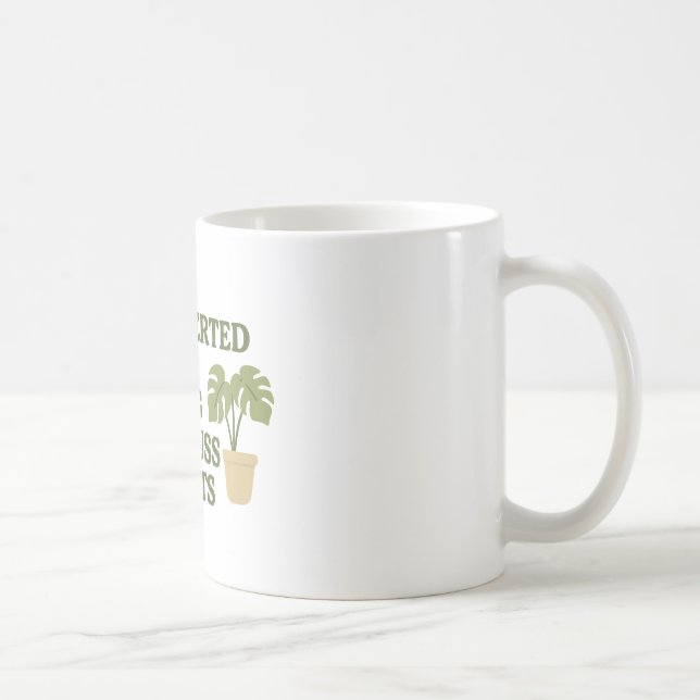 Introverted But Willing to Discuss Plants – Funny  Coffee Mug (Right)