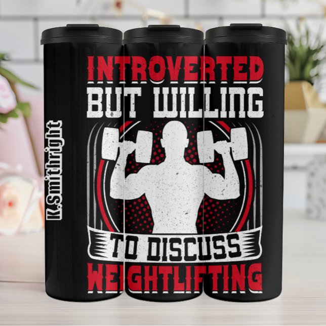 Introverted But Willing To Discuss Thermal Tumbler (Creator Uploaded)