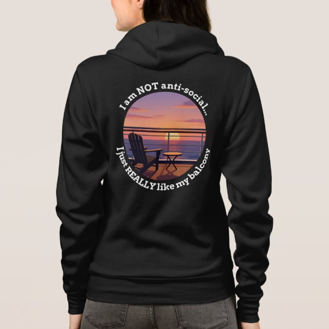 Introverted Cruiser Balcony Hoodie (Back)