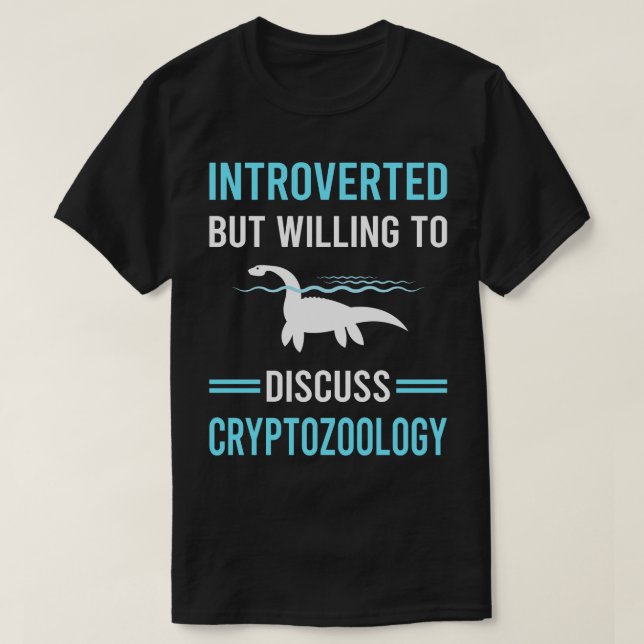 Introverted Cryptozoology Cryptid Cryptids T-Shirt (Design Front)
