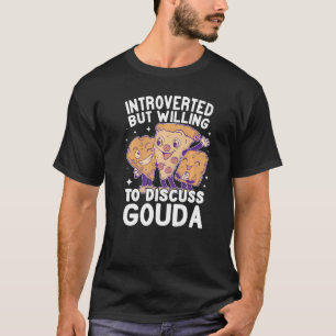 Introverted cute women kids Gouda Cheese Cheese M T-Shirt
