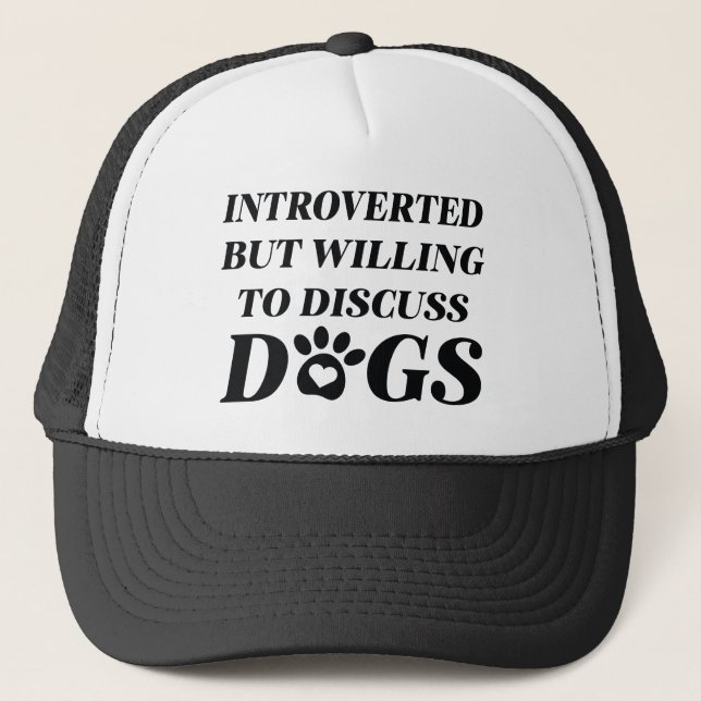 Introverted Dogs Trucker Hat (Front)