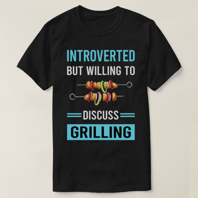 Introverted Grilling T-Shirt (Design Front)