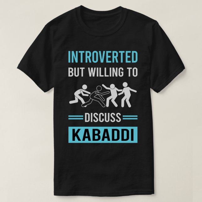Introverted Kabaddi T-Shirt (Design Front)