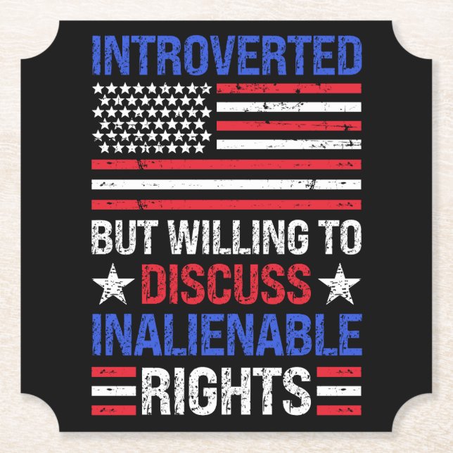 Introverted Paper Coaster (Front)