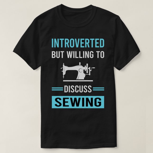 Introverted Sewing T-Shirt (Design Front)