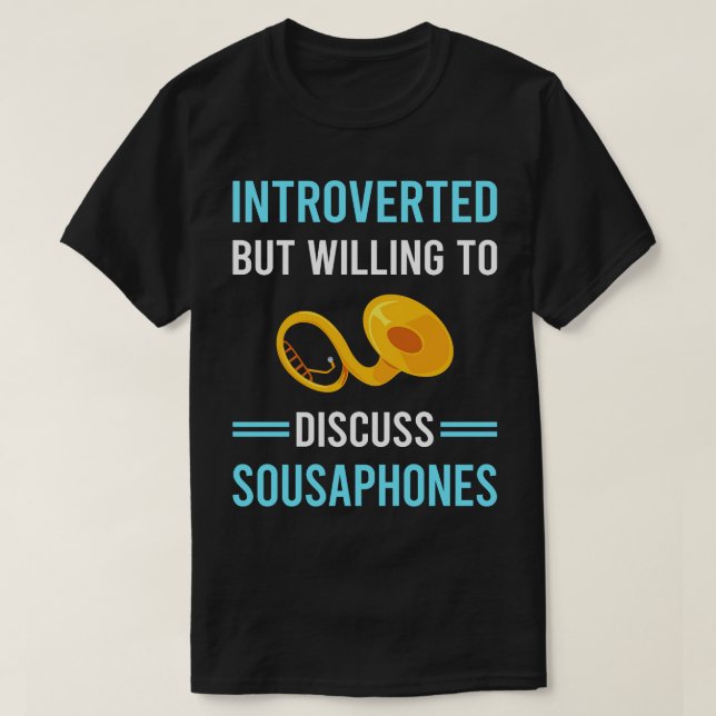 Introverted Sousaphone T-Shirt (Design Front)