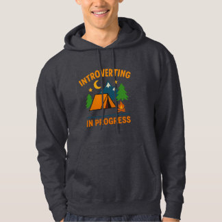 Introverting in Progress | Colourful Camping Hoodi Hoodie