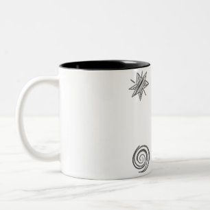Introverting In Progress Funny Introvert Sticker  Two-Tone Coffee Mug