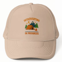 Introverting in Progress Trucker Hat