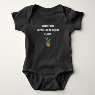 Introverts and plants baby bodysuit