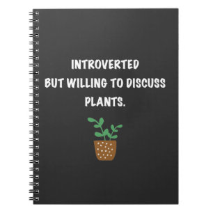 Introverts and plants notebook