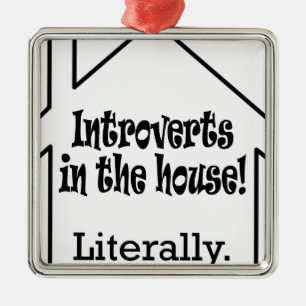 Introverts in the house! metal tree decoration