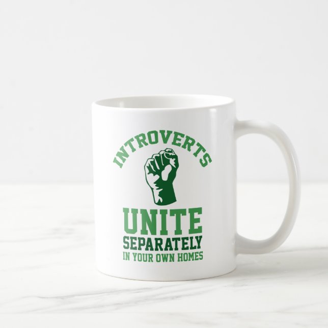 Introverts Unite Coffee Mug (Right)