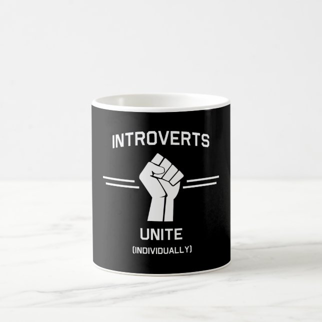 Introverts Unite (Individually) Coffee Mug (Center)
