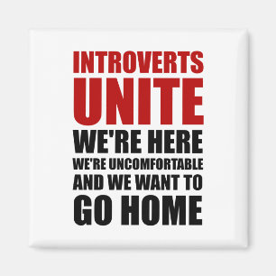 Introverts Unite Magnet