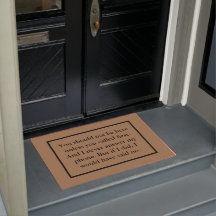 Introvert's You Should Not Be Here Doormat