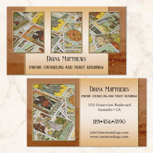 Intuitive Clairvoyant Tarot Reader Photo Business Card