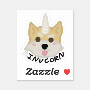 Inucaron - Shiba Inu Dog Unicorn Sticker