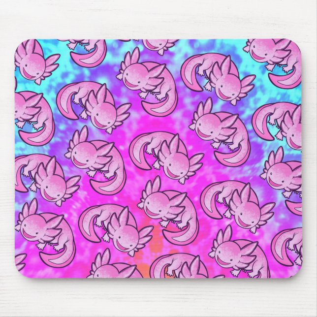 Inugami Pink Axolotl Mouse Mat (Front)