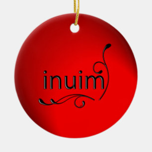 inuim ceramic tree decoration