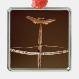 Inuit bow drill metal tree decoration