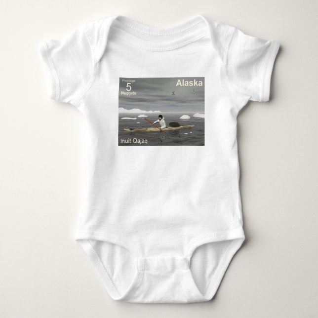 Inuit Kayak Baby Bodysuit (Front)