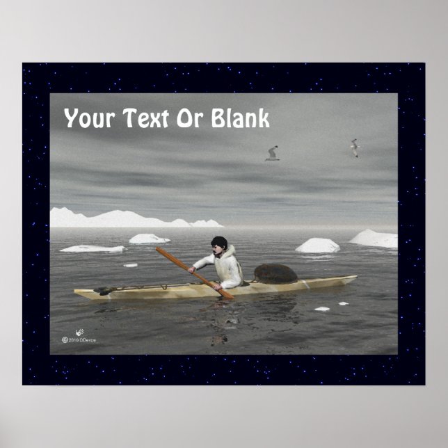 Inuit Kayak Poster (Front)