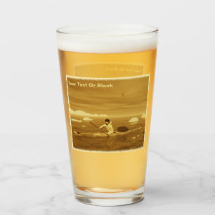 Inuit Kayak - Sepia Glass