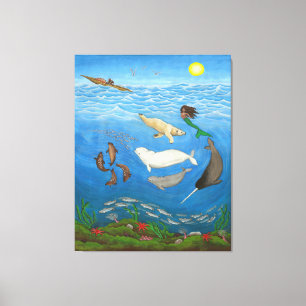 Inuit Myth Painting Canvas Prints