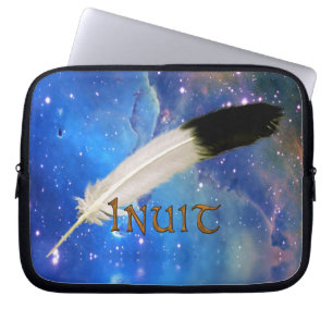 INUIT Nation & Feather Space Laptop Sleeve