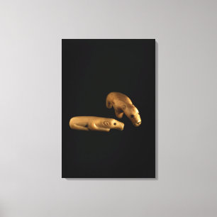 Inuit polar bears, 14th - 15th century canvas print