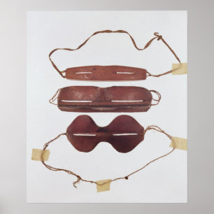 Inuit sun/snow 'glasses' poster