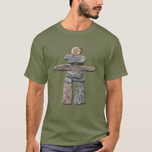 Inukshuk Inuit Stones Native American T-Shirt (Front)